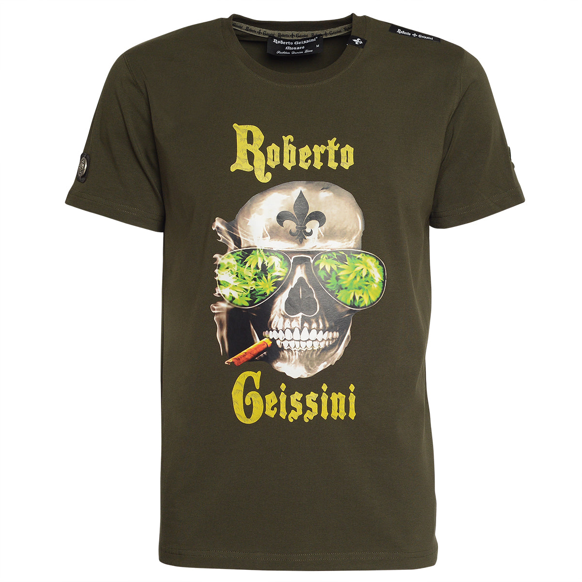 Tričko Plant Skull Unisex Khaki