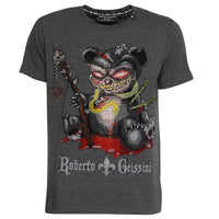 Tričko Devil Bear Šedé Unisex