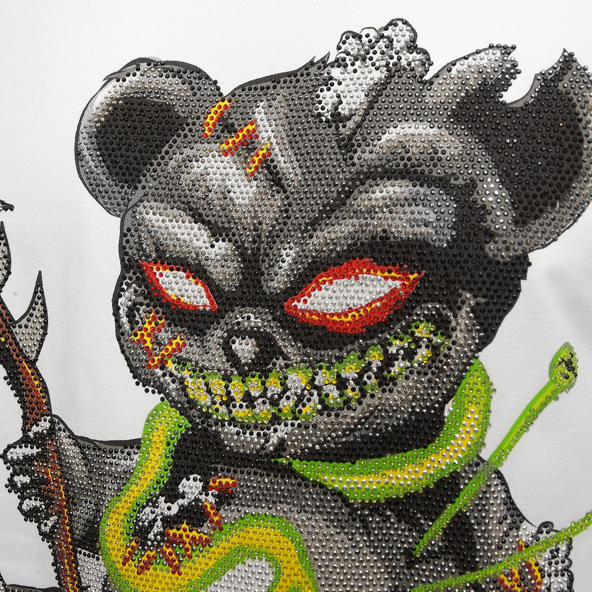 Tričko Devil Bear Biele Unisex