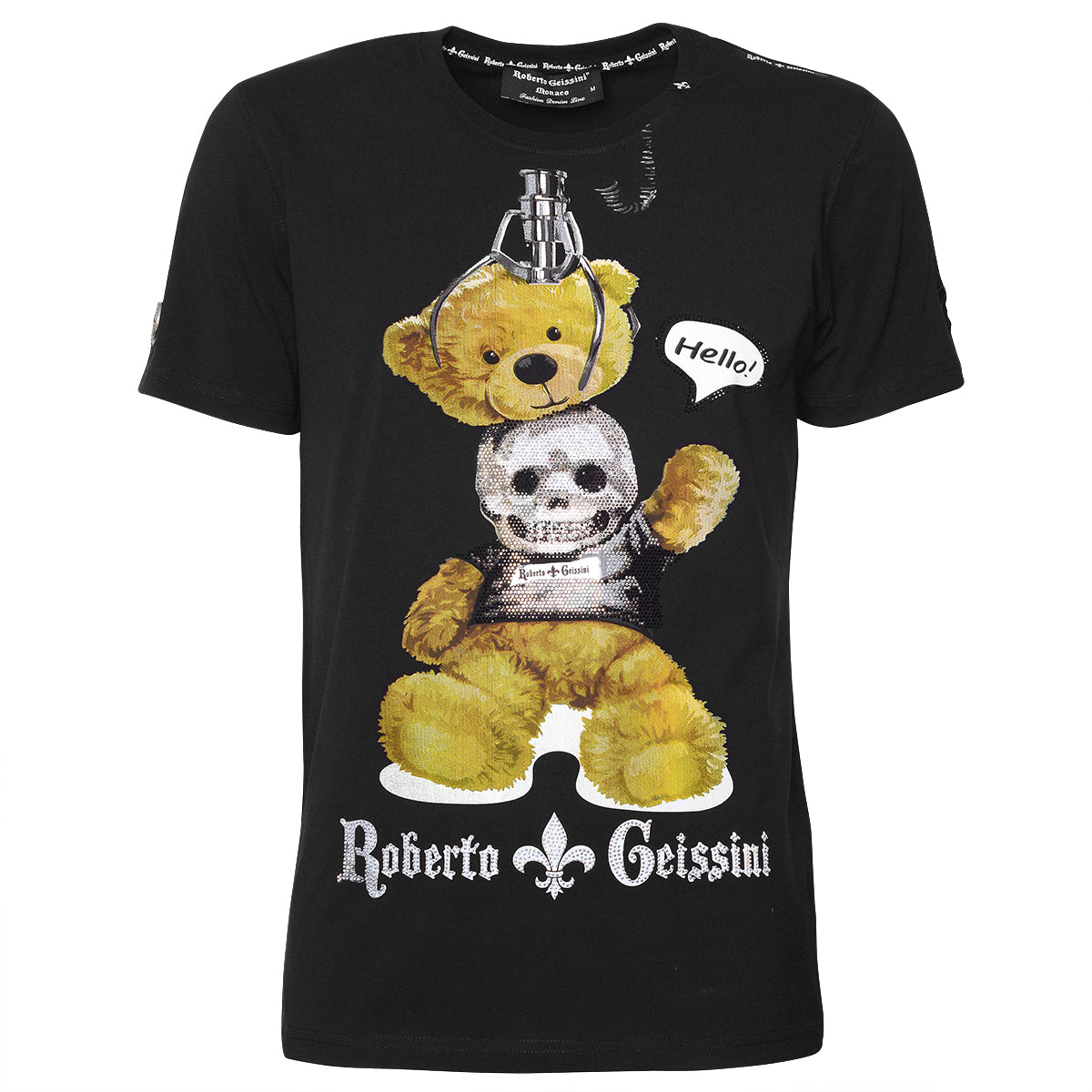 Tričko Skull Bear čierne Unisex