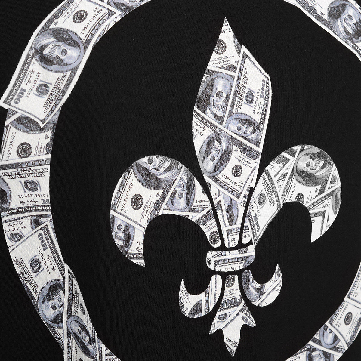 Čierne tričko Money Skull