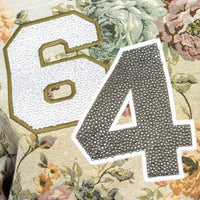 Kvetinová vysokoškolská bunda béžová