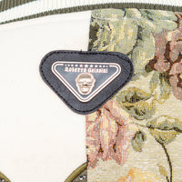 Kvetinová vysokoškolská bunda béžová