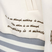 Kvetinová vysokoškolská bunda sivá