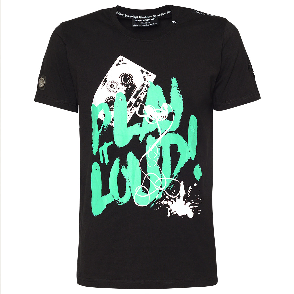 Tričko Play It Loud Black Green