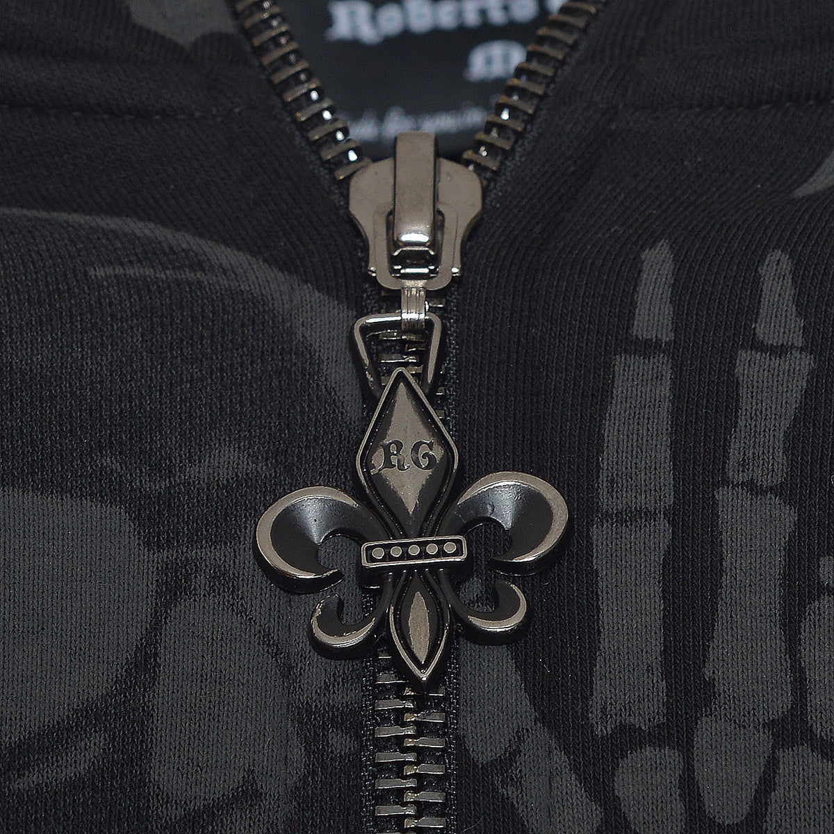 Bunda Multi Skull Sweat Jacket čierna