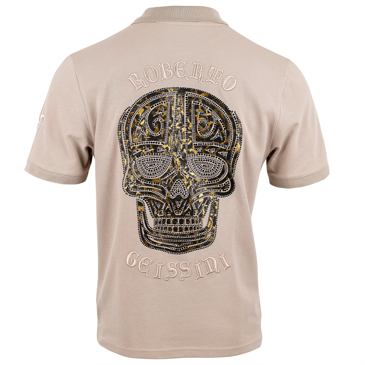 Skull Stitch Polo béžová