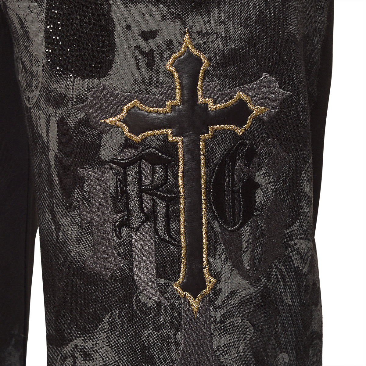 Joggingové nohavice Mystic Skull čierne
