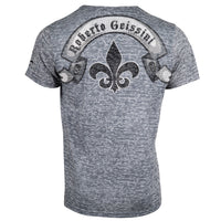 Face Burnout V-Neck T-Shirt