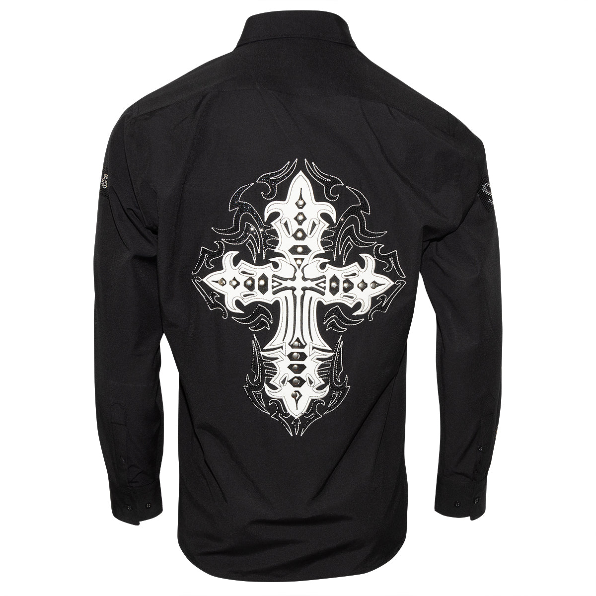 Pánska košeľa PATCHES čierna