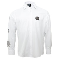 Herren Hemd PATCHES white