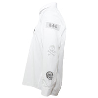 Herren Hemd PATCHES white