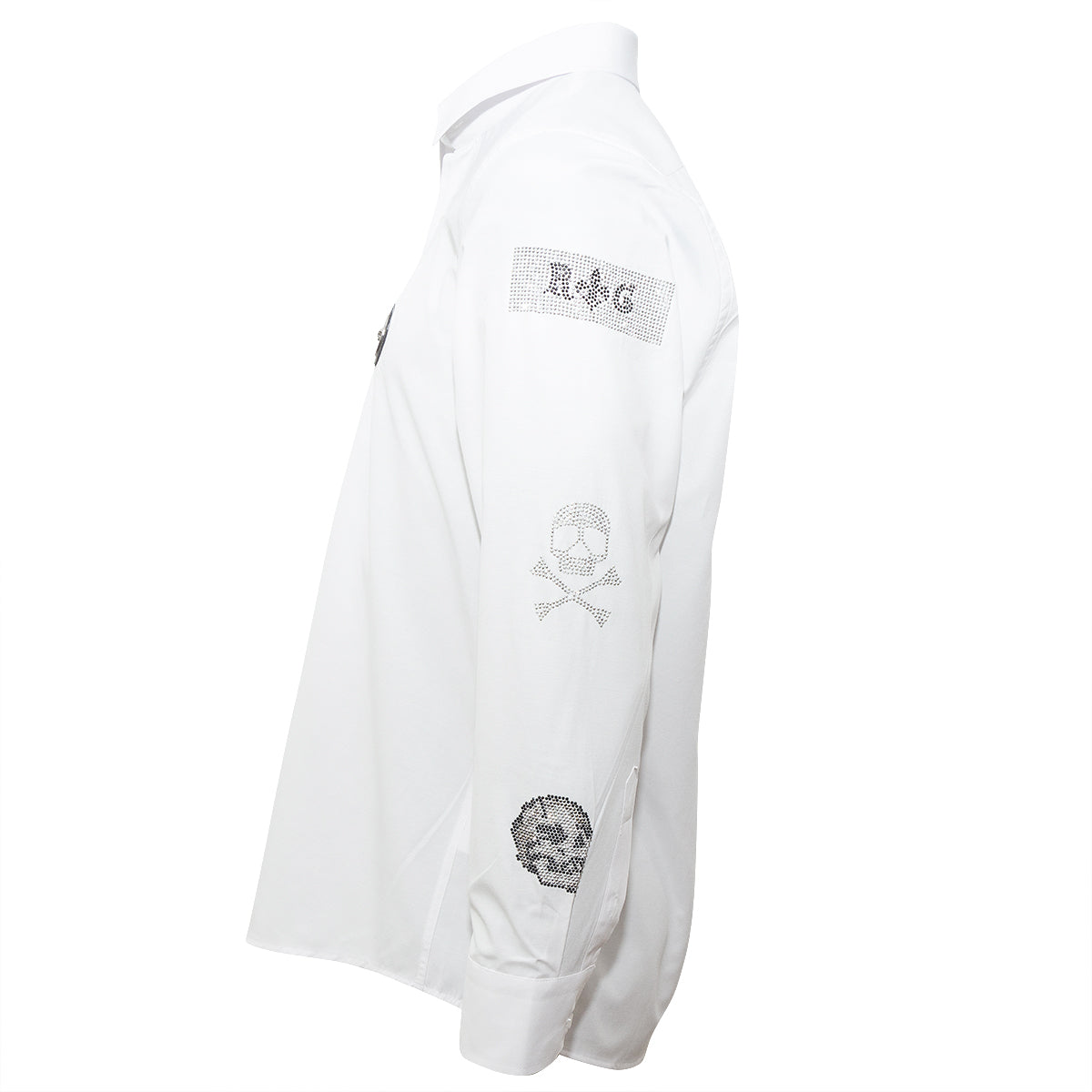 Herren Hemd PATCHES white