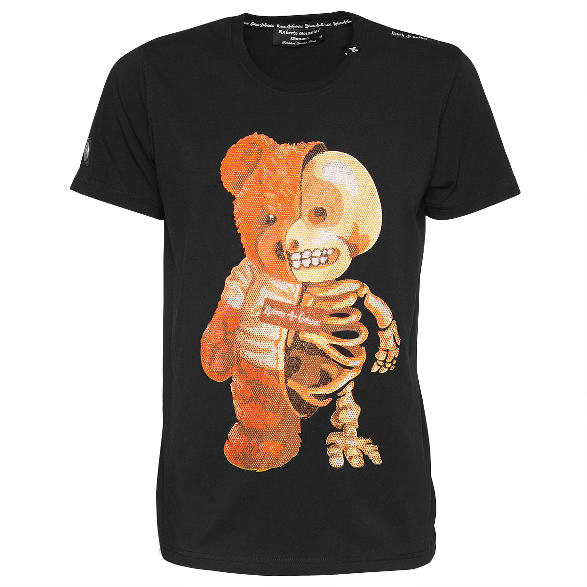 Tričko Half Bear Black Unisex