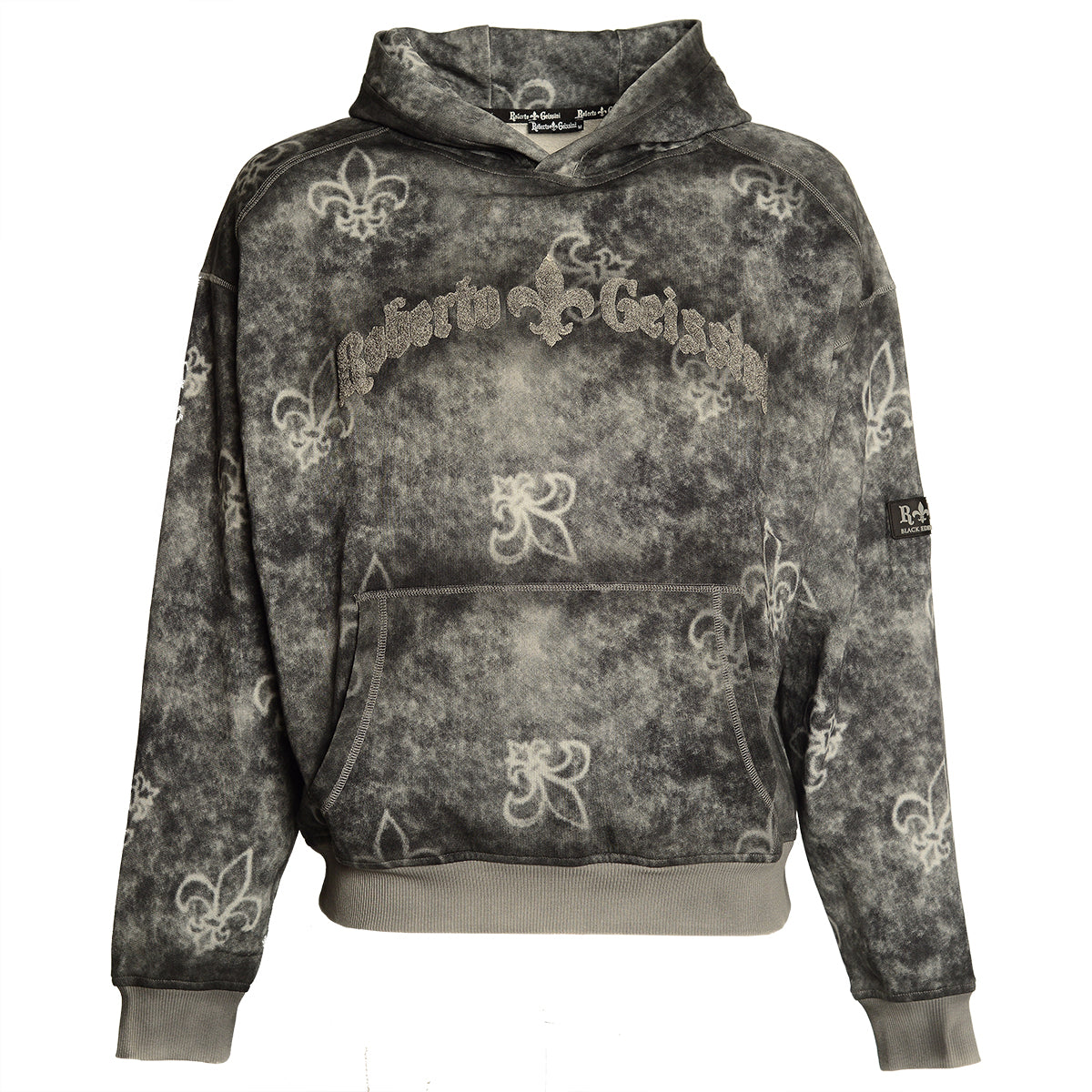 Luxusná mikina s kapucňou čierna Unisex