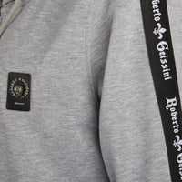 Základná tepláková bunda sivá