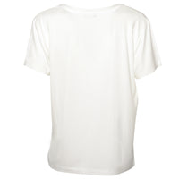 Kvetinové tričko Lebka biele