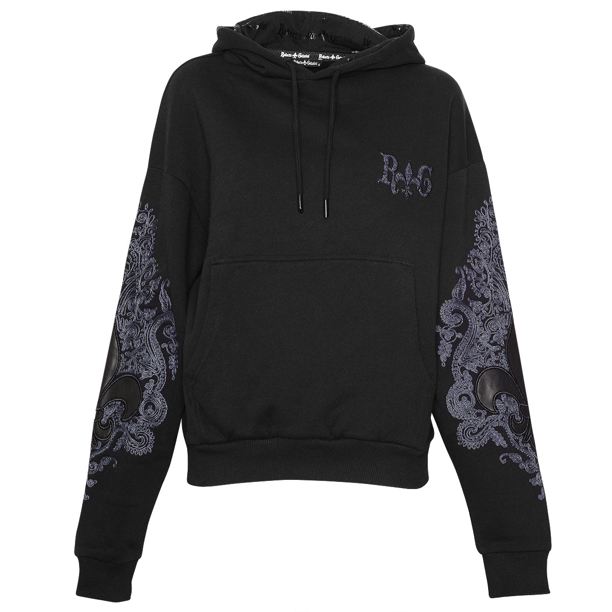 Lily Unisex čierna mikina s kapucňou