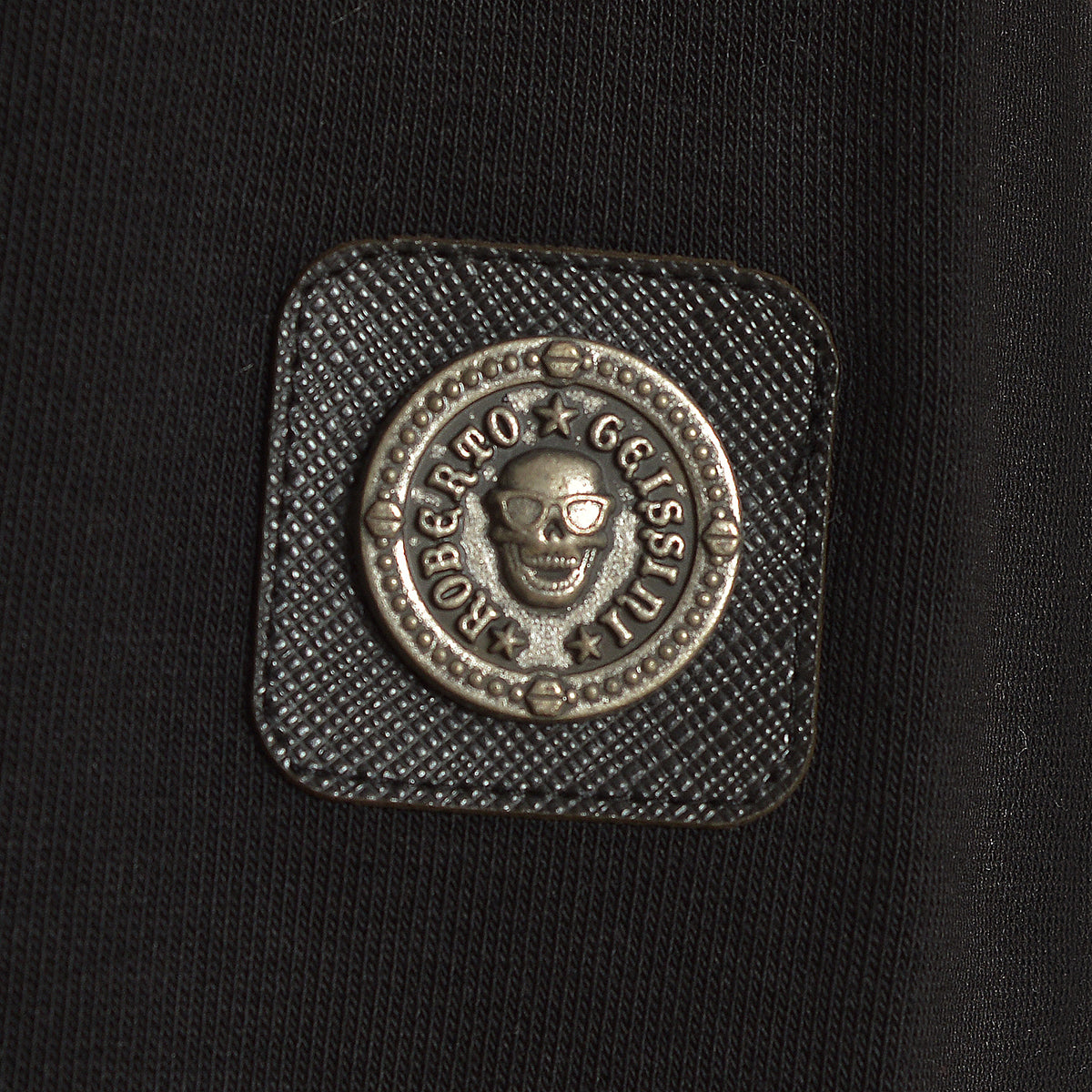Strieborná tepláková bunda Skull čierna