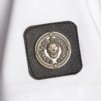 Biele tričko Half Skull