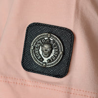 Ružové tričko Half Skull