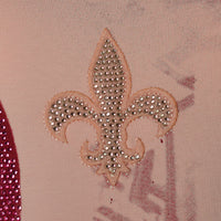 Ružové tričko Half Skull