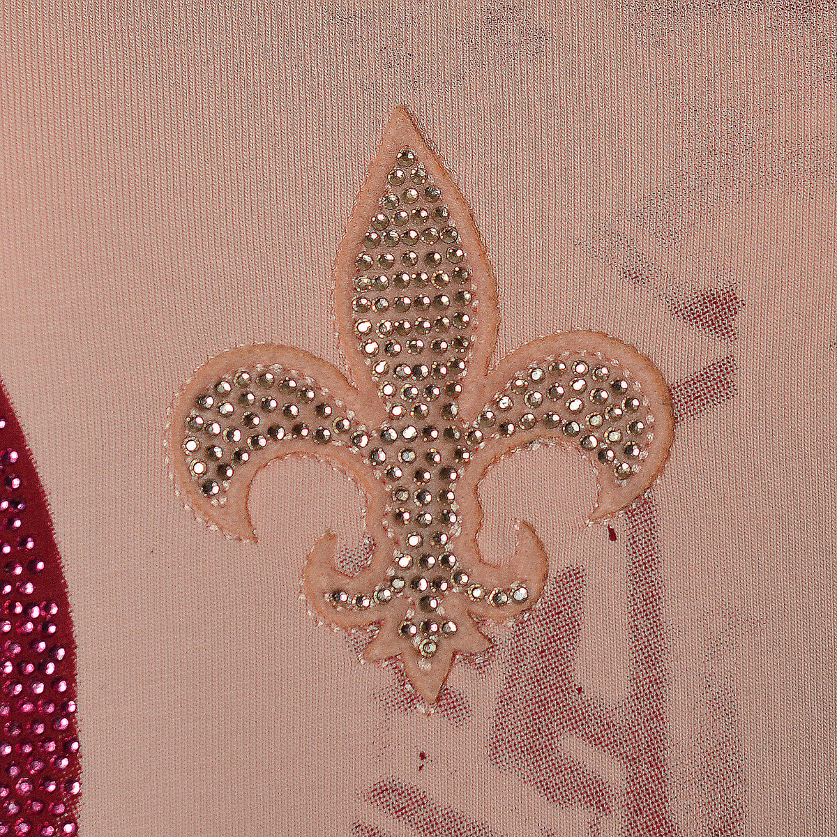 Ružové tričko Half Skull