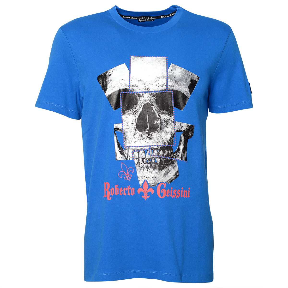 Modré tričko Skull Cards