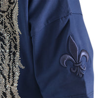 Tmavo modré tričko Cross-Wings