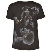 Čierne tričko Smoke Skull
