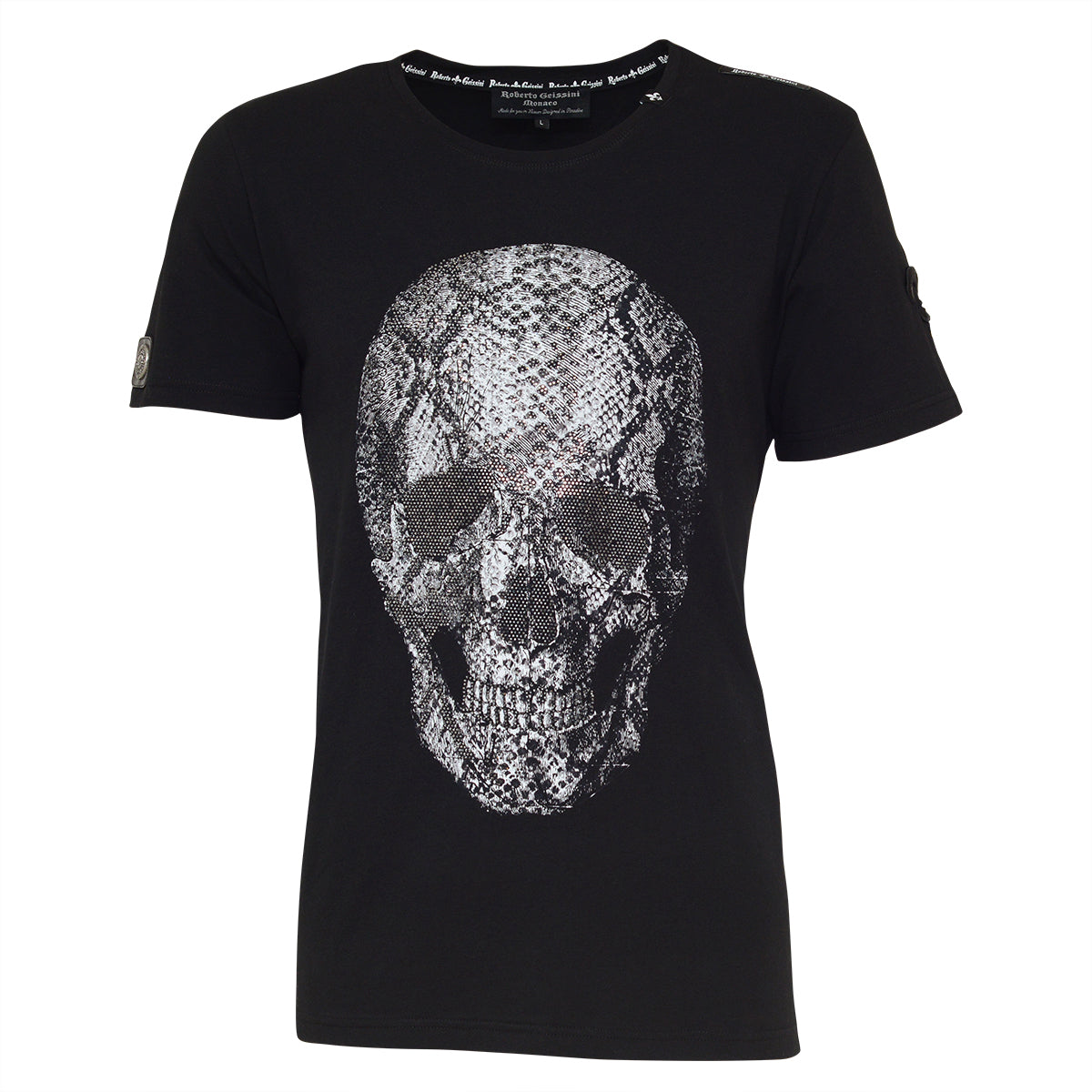 Čierne tričko Skull Snake