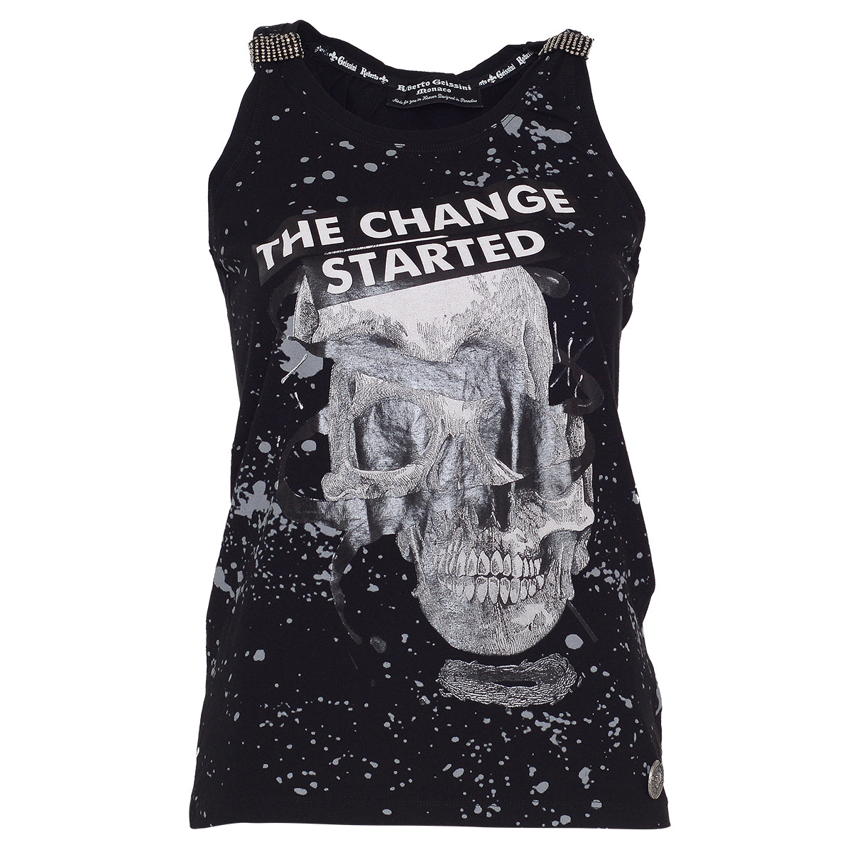 Skull The Change Top Čierna
