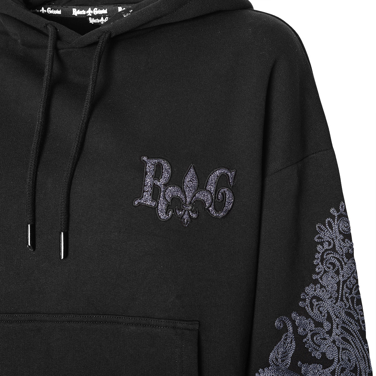 Lily Unisex čierna mikina s kapucňou