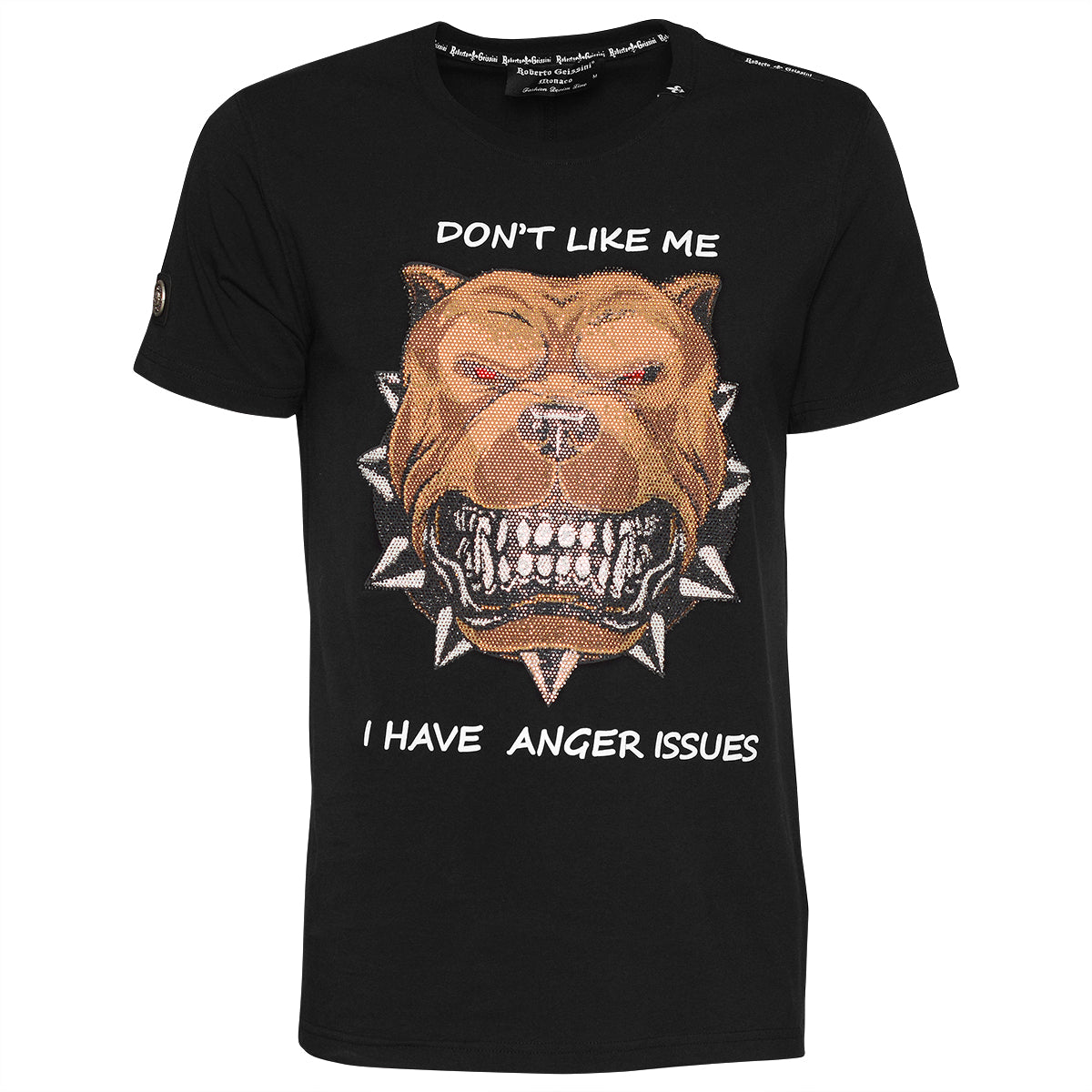 Čierne unisex tričko Evil Dog
