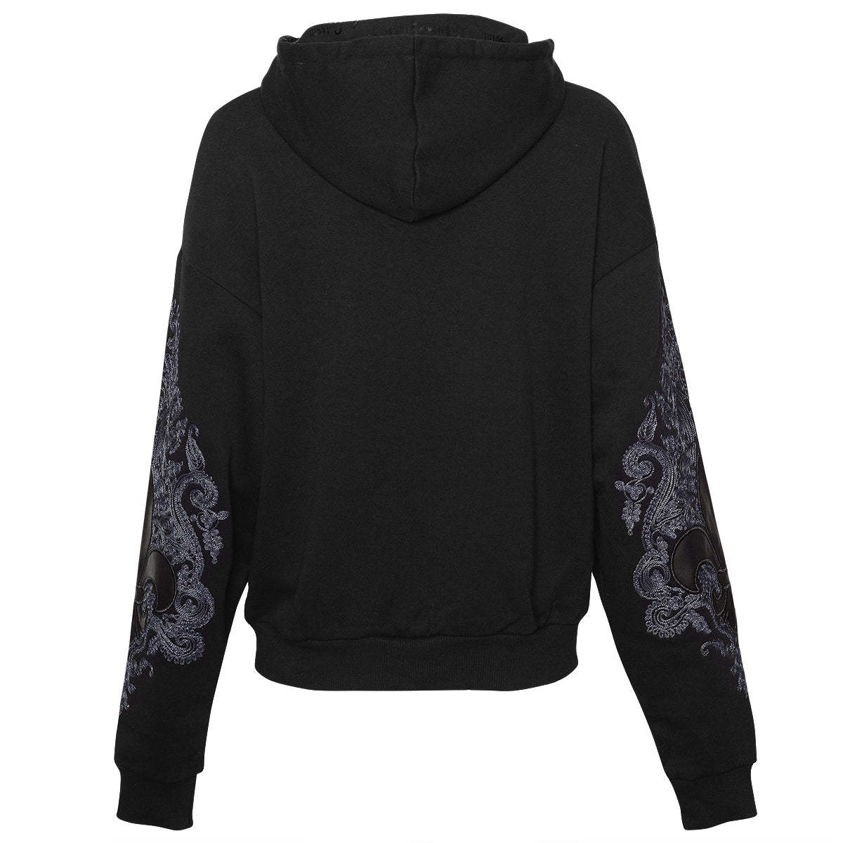 Lily Unisex čierna mikina s kapucňou