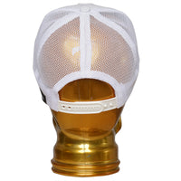 Veľká krížová čiapka biela