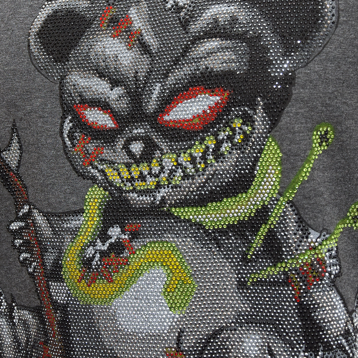 Tričko Devil Bear Šedé Unisex