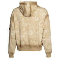 Béžová unisex mikina Deluxe s kapucňou