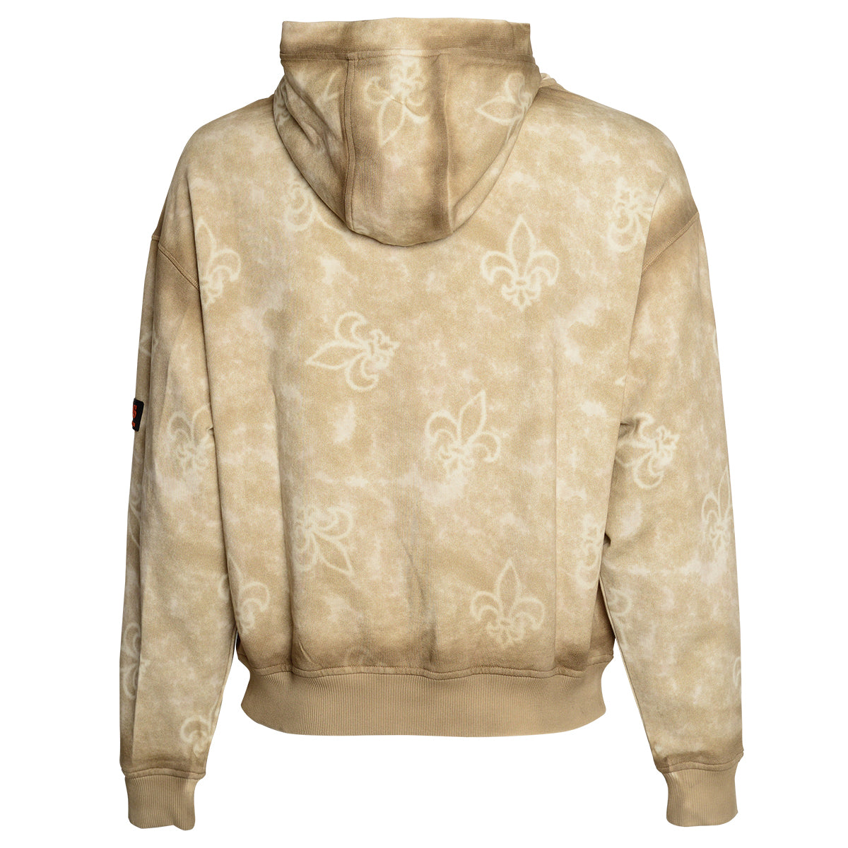 Béžová unisex mikina Deluxe s kapucňou