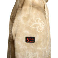 Béžová unisex mikina Deluxe s kapucňou