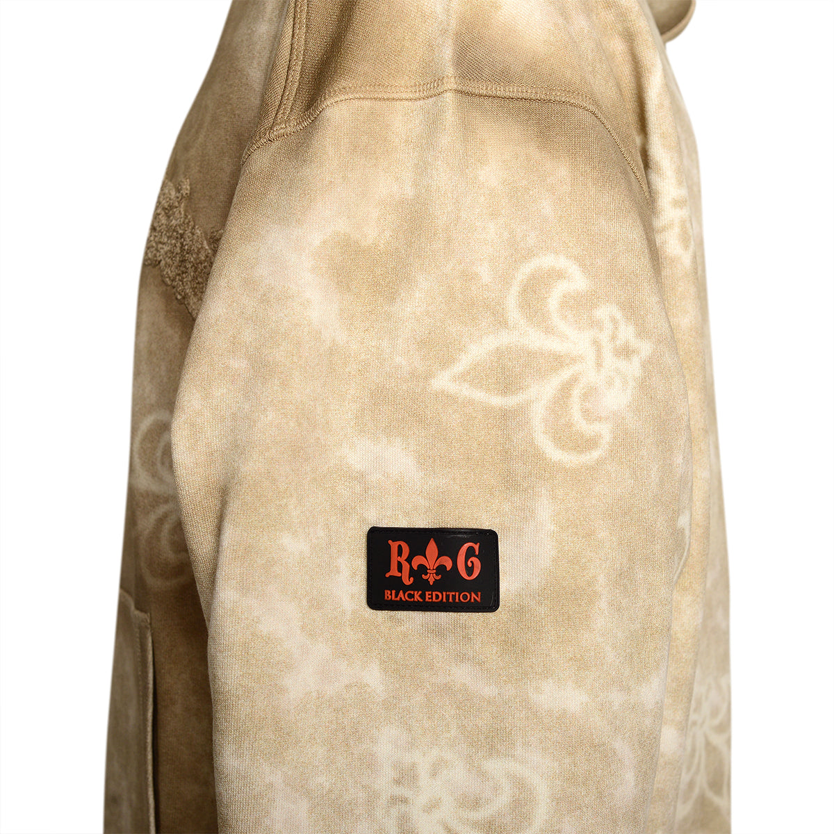 Béžová unisex mikina Deluxe s kapucňou