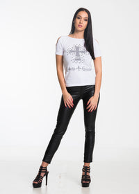 Diamond Cross T-Shirt Weiß