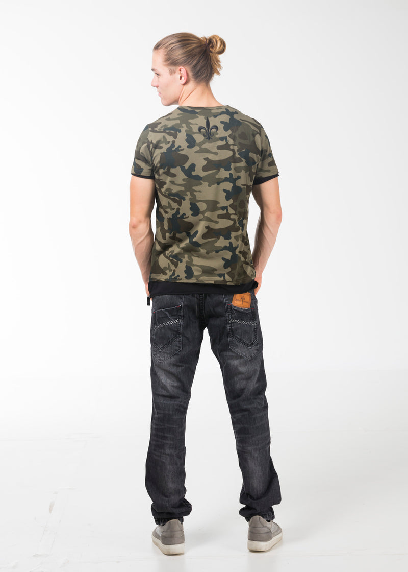 Camouflage T-Shirt Grün
