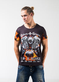 Biker Engine tričko čierne