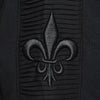 Lilie Impression T-Shirt Schwarz