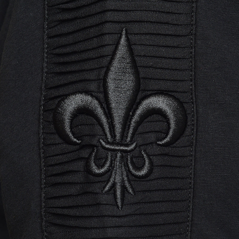 Lilie Impression T-Shirt Schwarz