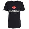 Lilie Impression T-Shirt Schwarz