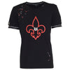 Splash Lilie T-Shirt Schwarz