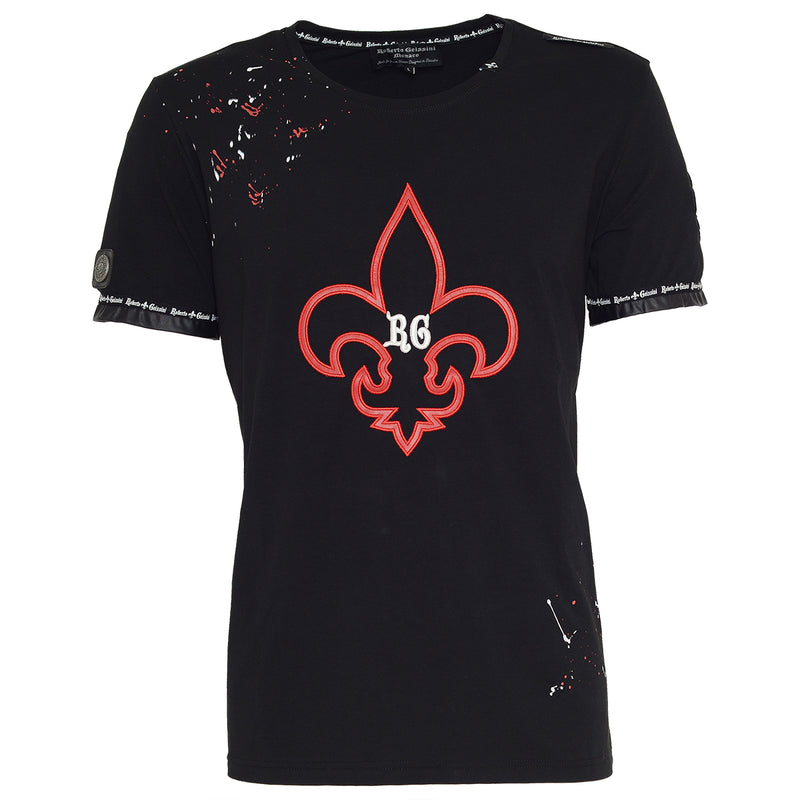 Splash Lilie T-Shirt Schwarz
