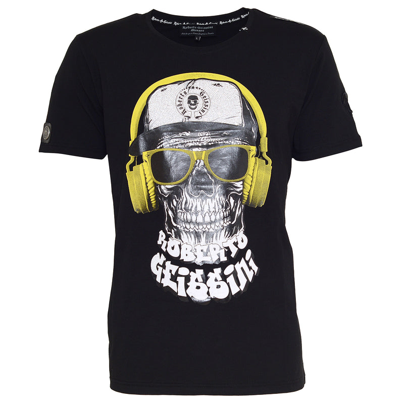 DJ Skull T-Shirt Schwarz